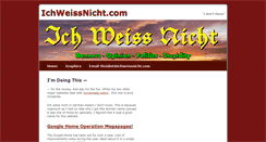 Desktop Screenshot of ichweissnicht.com